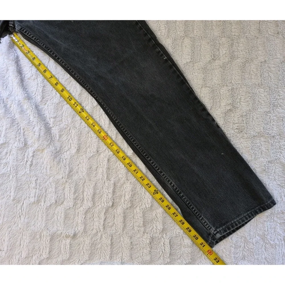 Vintage 2001 Levi's 505 Jeans Men's 38x34 Straight Leg Black Made In USA Y2K